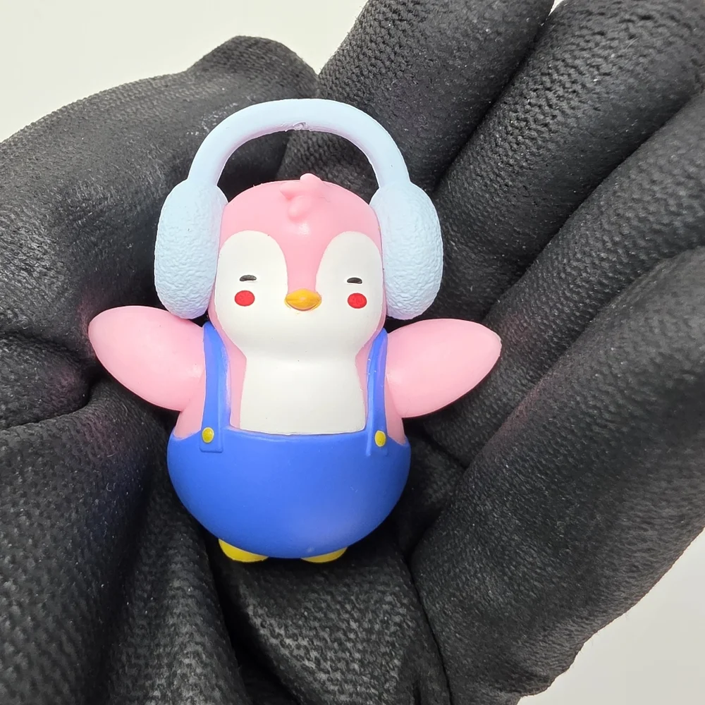 Pudgy Penguin Blue Overalls Ear Muffs Toy Figure